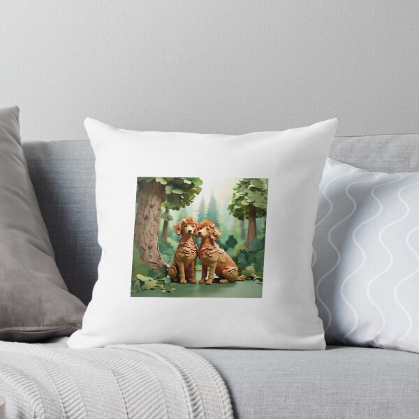 Item preview, 3D Paper Collage of Co-Co Twinkle Twin Poodles  designed and sold by Queeneline.
