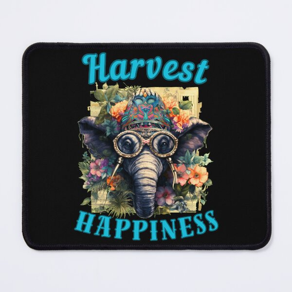 Item preview, Harvest Happiness. colorful elephant designed and sold by ElephantVibes.