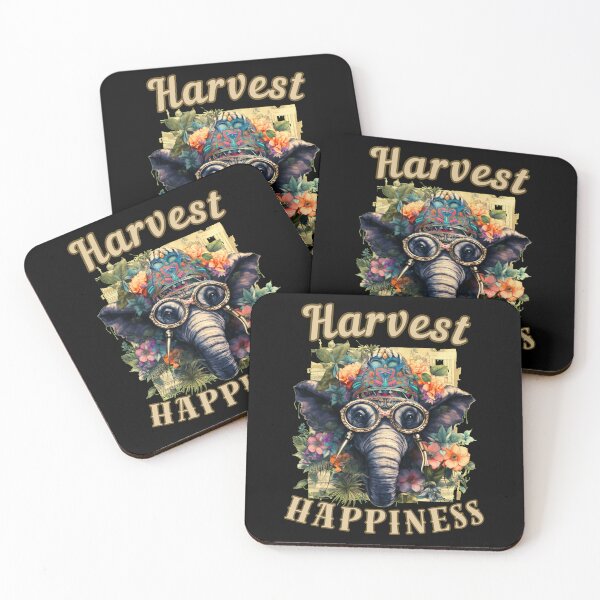Item preview, Harvest Happiness. elephant face designed and sold by ElephantVibes.