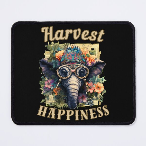 Item preview, Harvest Happiness. elephant face designed and sold by ElephantVibes.