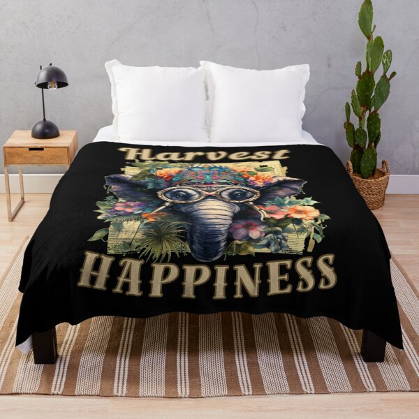Item preview, Harvest Happiness. elephant face designed and sold by ElephantVibes.