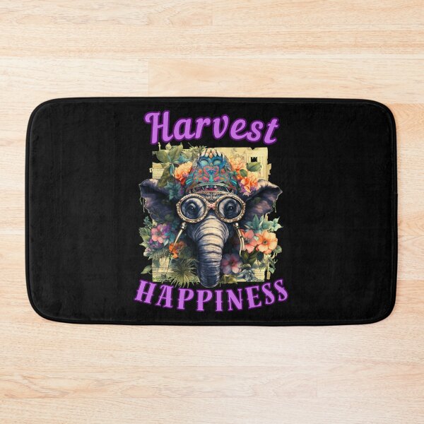 Item preview, Harvest Happiness. elephant portrait designed and sold by ElephantVibes.