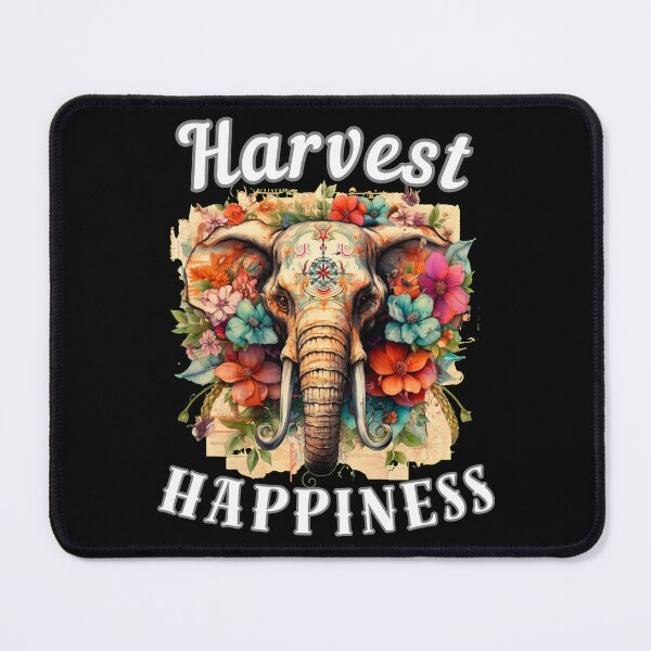 Item preview, Harvest Happiness. watercolor elephant designed and sold by ElephantVibes.
