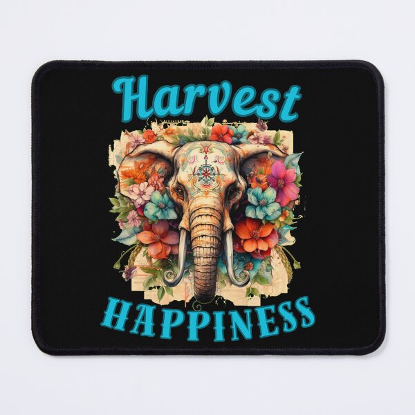 Item preview, Harvest Happiness. happy elephant designed and sold by ElephantVibes.