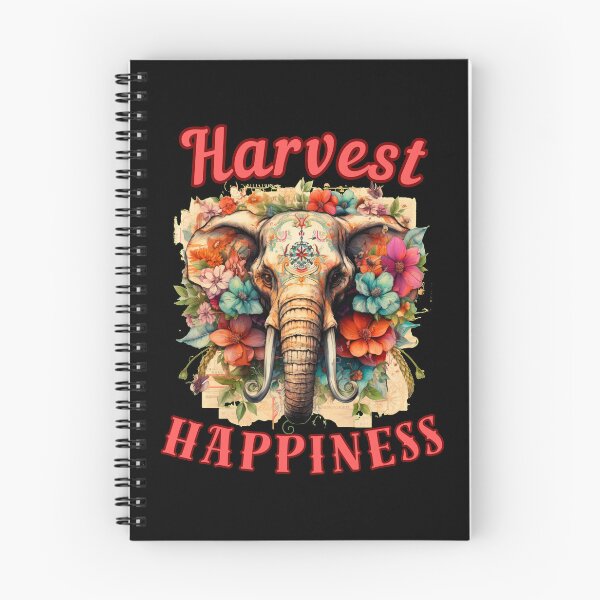 Item preview, Harvest Happiness. elephant saying designed and sold by ElephantVibes.