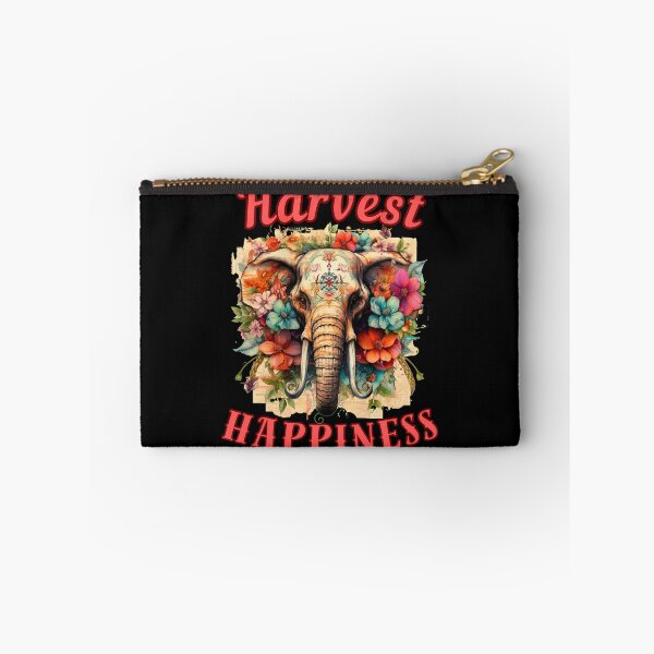 Item preview, Harvest Happiness. elephant saying designed and sold by ElephantVibes.