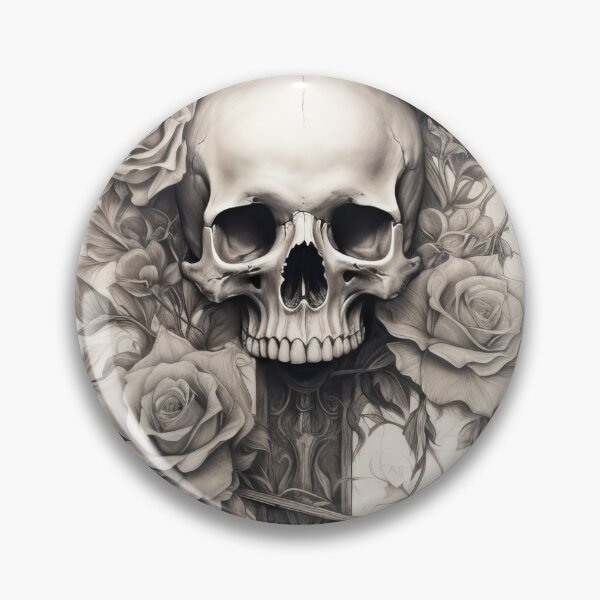 Item preview, Skull Amidst Roses: Beauty Meets designed and sold by wolfgangrainer.