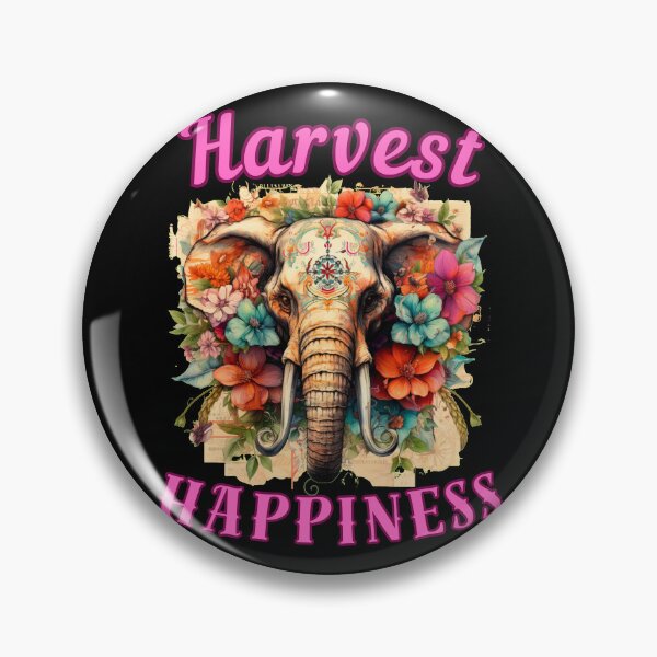Item preview, Harvest Happiness. elephant quote designed and sold by ElephantVibes.