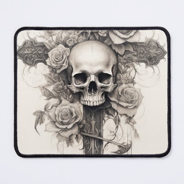 Item preview, Skull Amidst Roses: Beauty Meets designed and sold by wolfgangrainer.