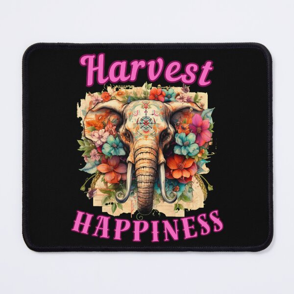 Item preview, Harvest Happiness. elephant quote designed and sold by ElephantVibes.