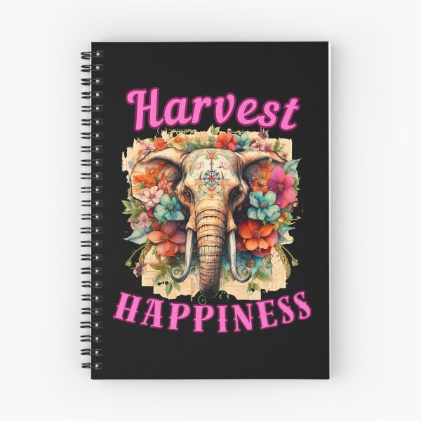 Item preview, Harvest Happiness. elephant quote designed and sold by ElephantVibes.