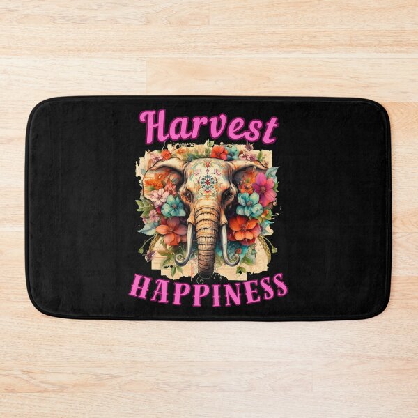 Item preview, Harvest Happiness. elephant quote designed and sold by ElephantVibes.