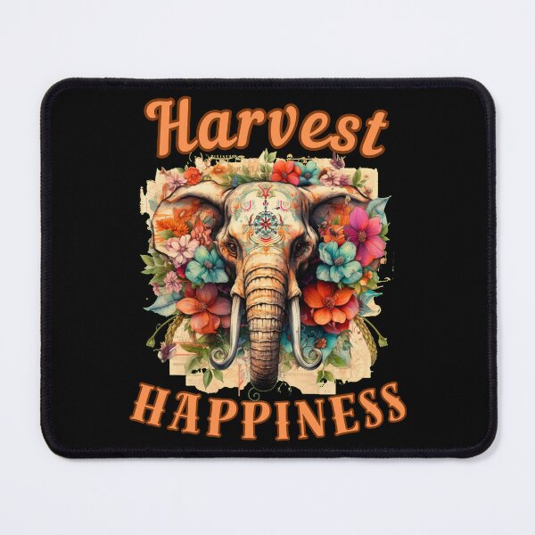 Item preview, Harvest Happiness Flower elephant designed and sold by ElephantVibes.