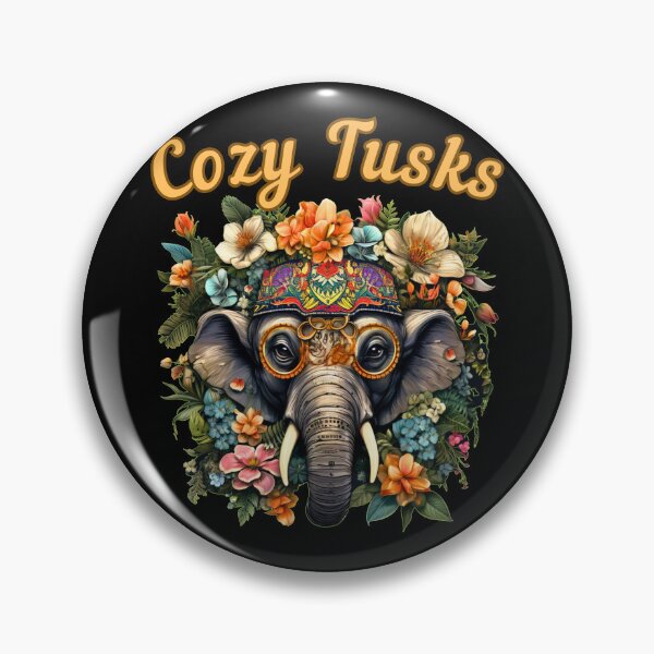 Item preview, Cozy Tusks. funny elephant designed and sold by ElephantVibes.