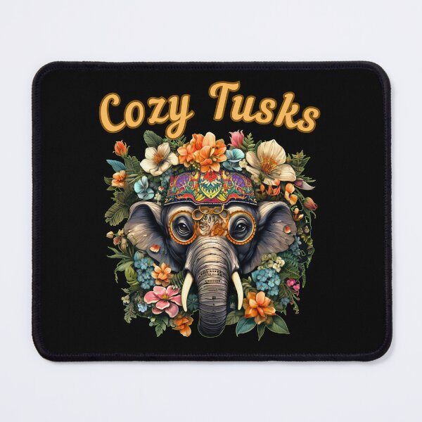 Item preview, Cozy Tusks. funny elephant designed and sold by ElephantVibes.