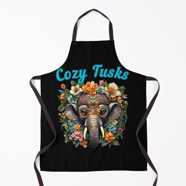 Item preview, Cozy Tusks. colorful elephant designed and sold by ElephantVibes.