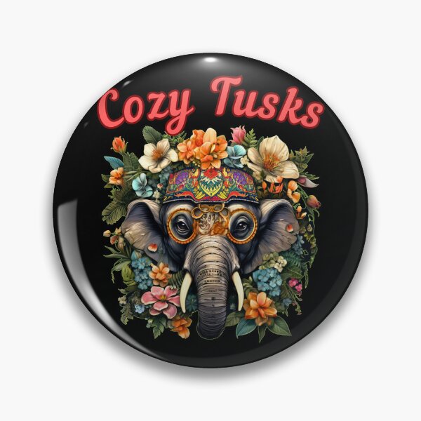 Item preview, Cozy Tusks. elephant head designed and sold by ElephantVibes.