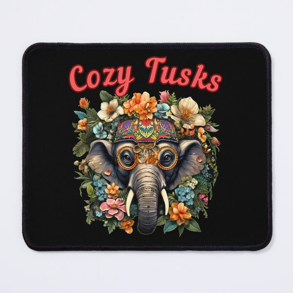 Item preview, Cozy Tusks. elephant head designed and sold by ElephantVibes.