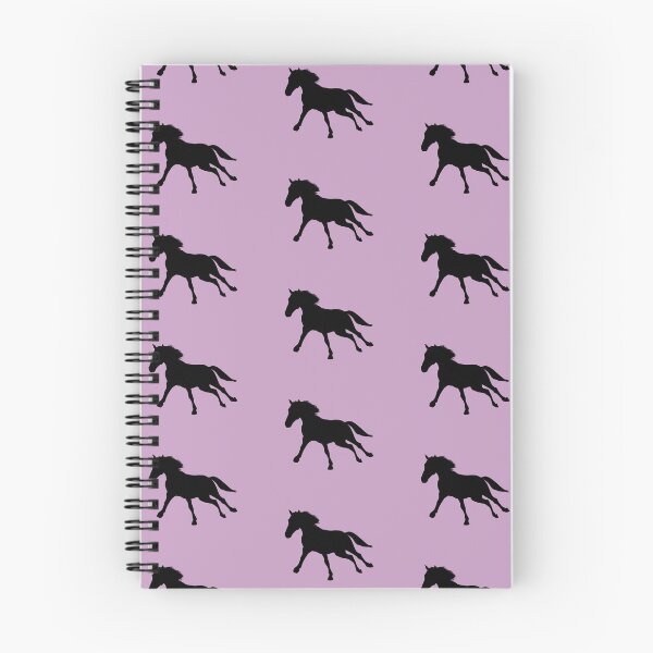 Item preview, Silhouette of a horse running on pretty pink designed and sold by PICbyFemke.