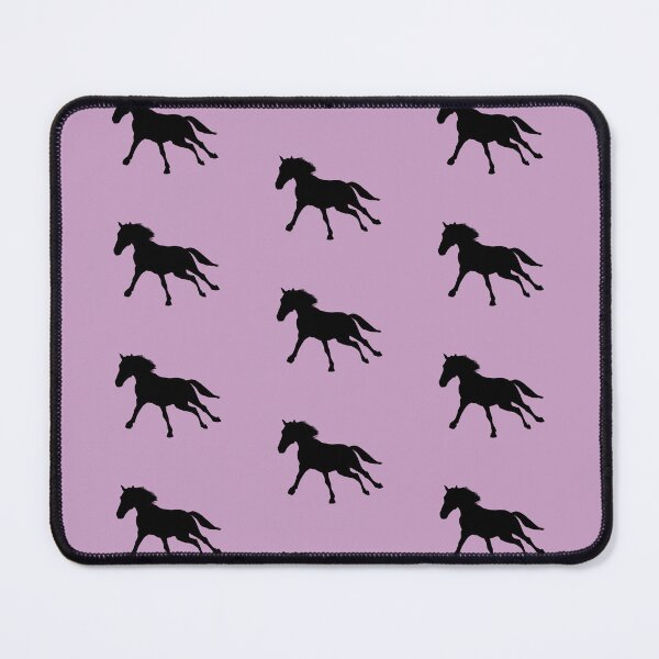 Item preview, Silhouette of a horse running on pretty pink designed and sold by PICbyFemke.