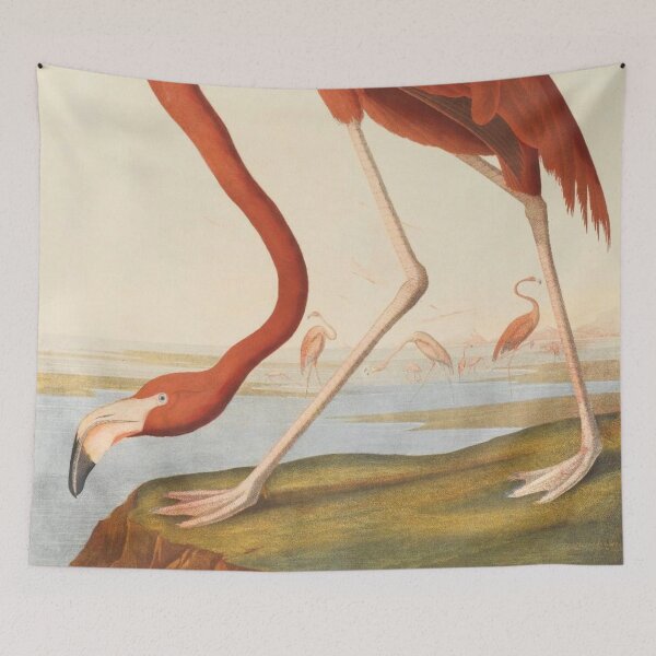 Item preview, Vintage Pink flamingo by Audubon, birds of america  designed and sold by cutesy.