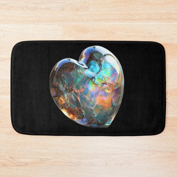 Item preview, Iridescent opal heart designed and sold by Fantasyplus.