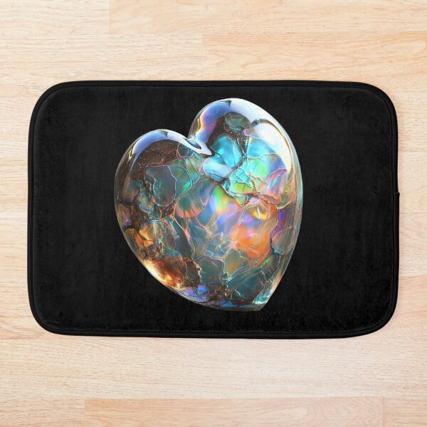 Item preview, Iridescent opal heart designed and sold by Fantasyplus.