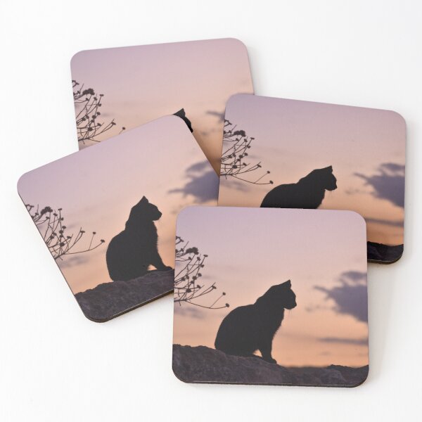 Item preview, Black shadow of a cat designed and sold by Fresh Ink Studio.