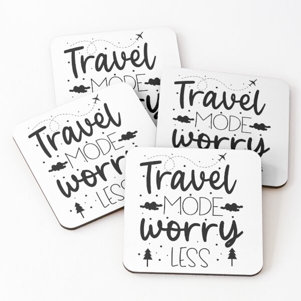Item preview, Travel mode worry less designed and sold by Funky  Fibers.