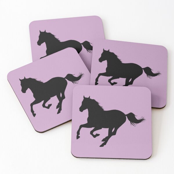 Item preview, Copy of Silhouette of a horse running on pink designed and sold by PICbyFemke.