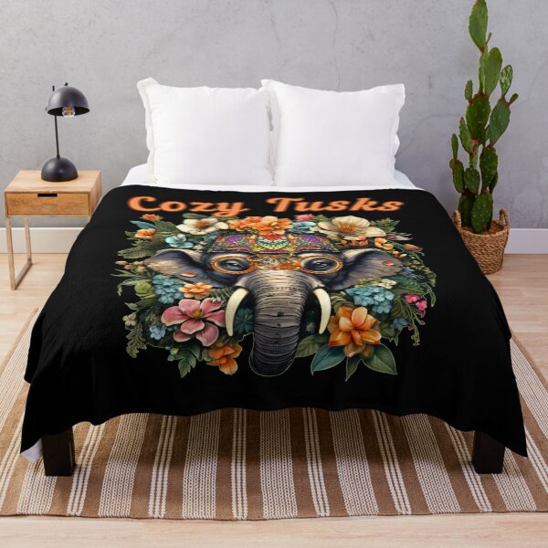 Item preview, Cozy Tusks. surreal elephant designed and sold by ElephantVibes.