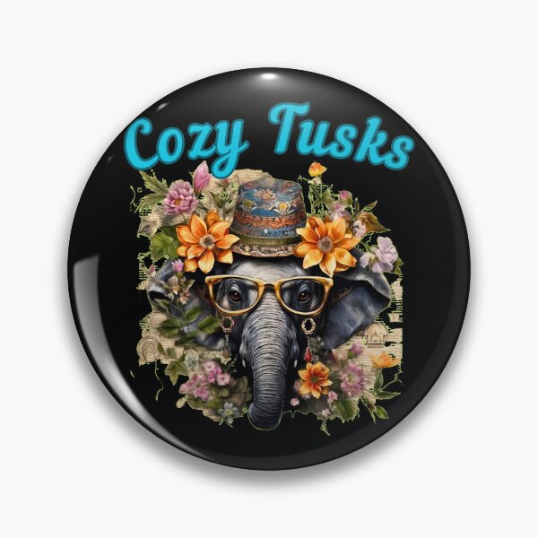 Item preview, Cozy Tusks. happy elephant designed and sold by ElephantVibes.