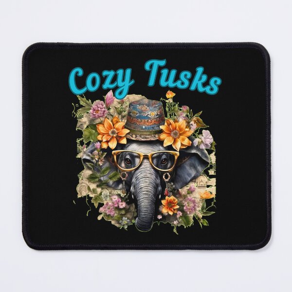 Item preview, Cozy Tusks. happy elephant designed and sold by ElephantVibes.