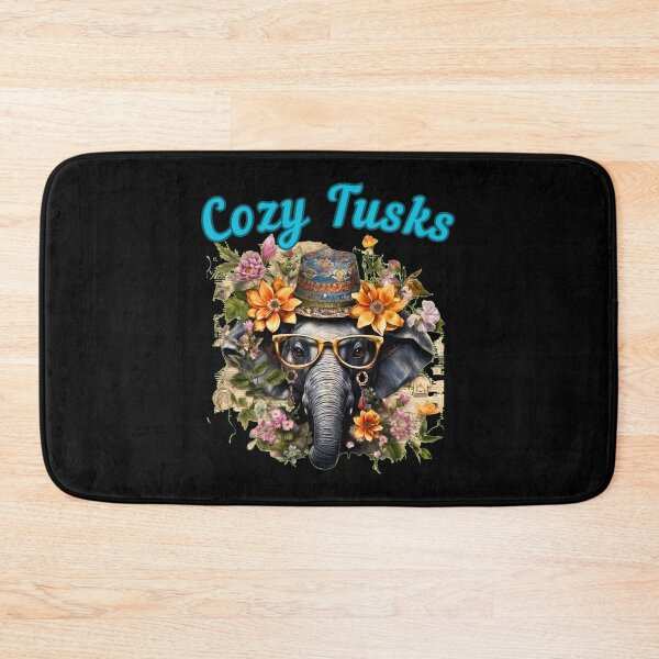 Item preview, Cozy Tusks. happy elephant designed and sold by ElephantVibes.