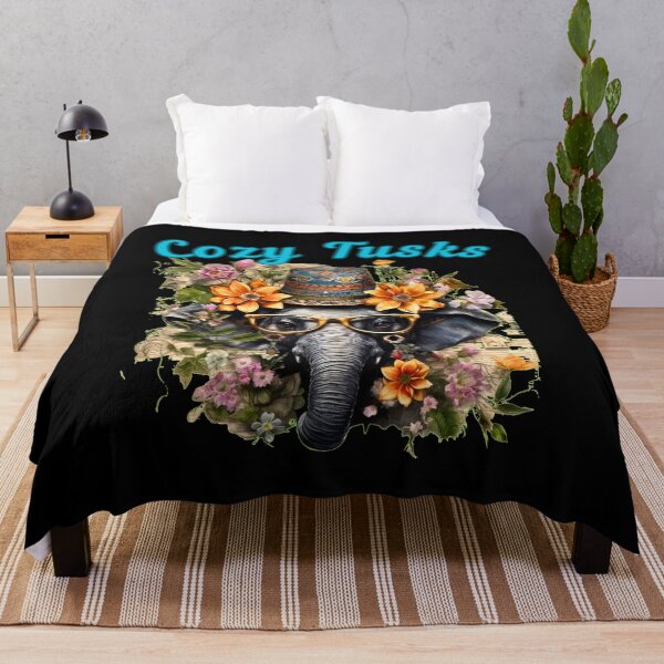 Item preview, Cozy Tusks. happy elephant designed and sold by ElephantVibes.