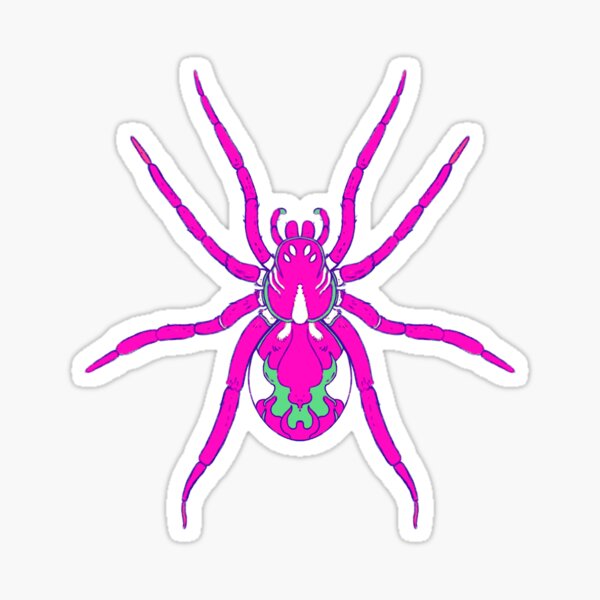 Pink Spider Sticker