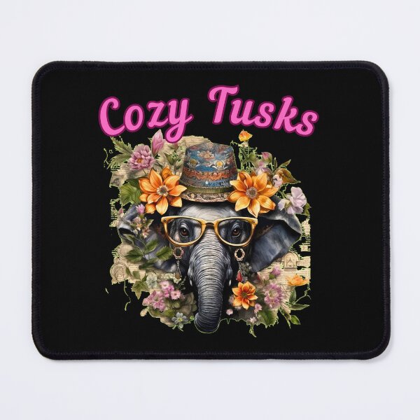 Item preview, Cozy Tusks. elephant quote designed and sold by ElephantVibes.