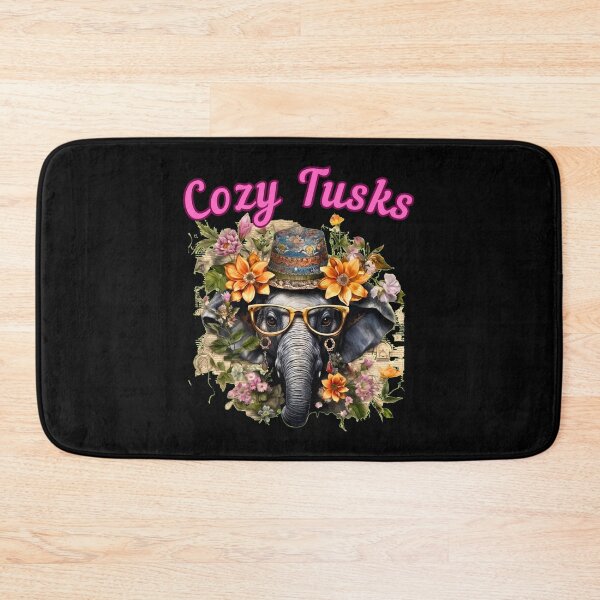 Item preview, Cozy Tusks. elephant quote designed and sold by ElephantVibes.