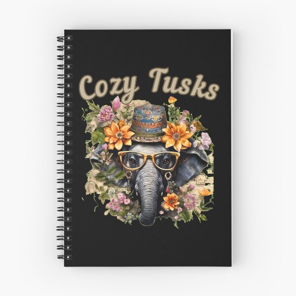 Item preview, Cozy Tusks elephant quote designed and sold by ElephantVibes.