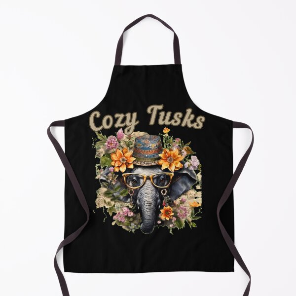 Item preview, Cozy Tusks elephant quote designed and sold by ElephantVibes.