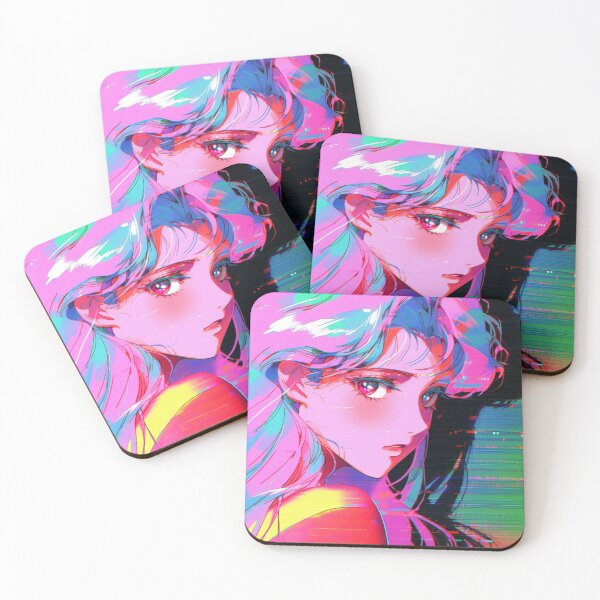 Item preview, Vaporwave Anime Girl designed and sold by AxeWave.