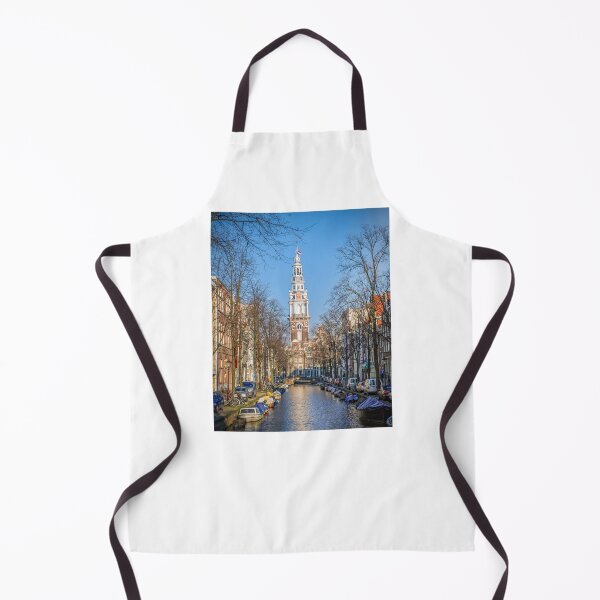 Item preview, Scenic Amsterdam Canal View: Winter Day at Westertoren Print designed and sold by InbalTurShalom.
