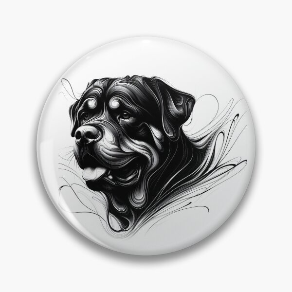 Artikelvorschau, Artistic Rottweiler Portrait entworfen und verkauft von PawspectCreate.