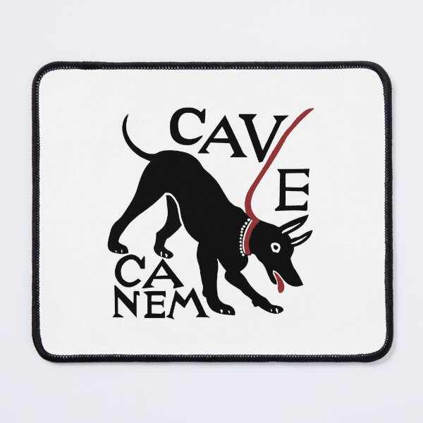 Item preview, Cave Canem - Beware of Dogs - Pompeii Latin Mosaic Sticker designed and sold by Soomify.
