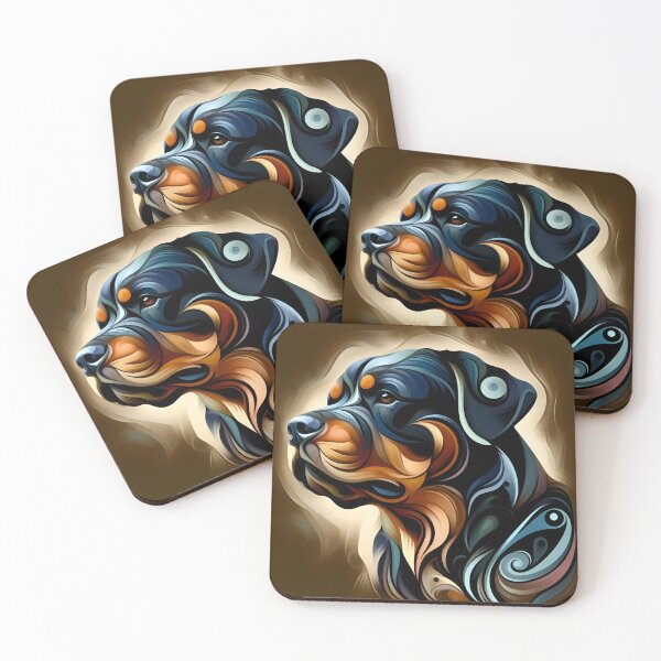Artikelvorschau, Abstract Rottweiler Art entworfen und verkauft von PawspectCreate.