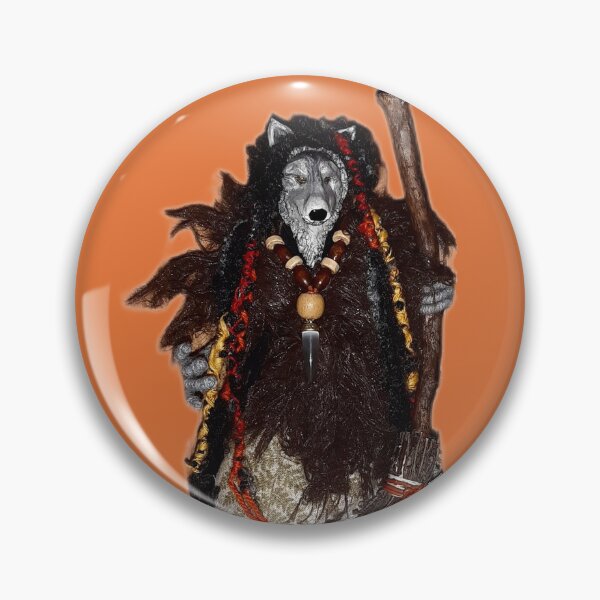 Item preview, Shamanic Wolf Witch - Queen of The Woods designed and sold by SiltiCrafts.