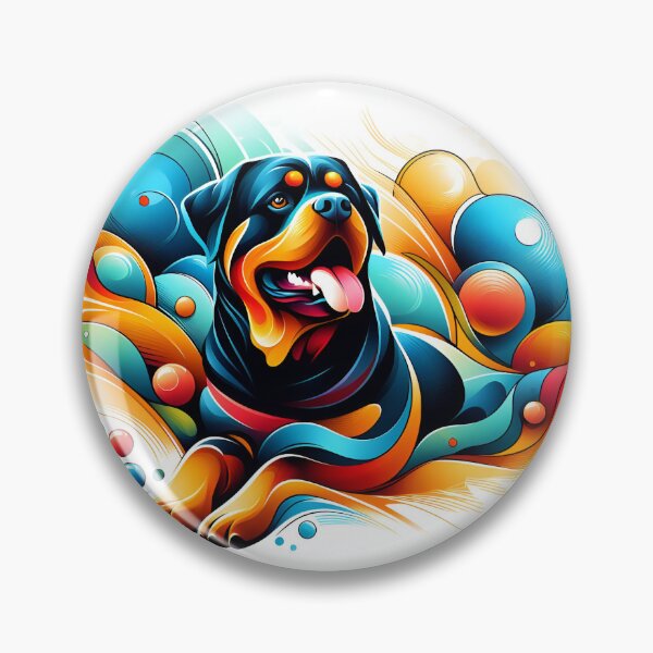 Item preview, Modern Rottweiler Painting designed and sold by PawspectCreate.