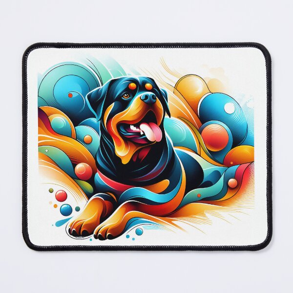 Item preview, Modern Rottweiler Painting designed and sold by PawspectCreate.