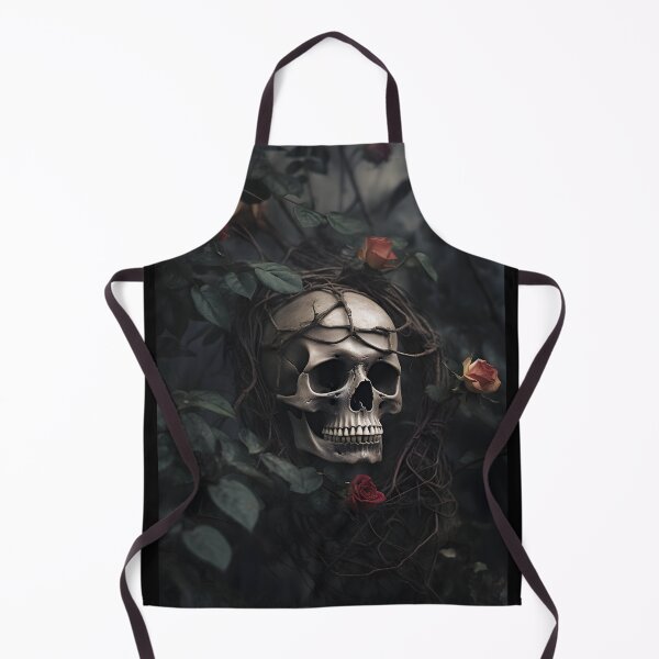 Item preview, Skull and Roses Vine Design - Artistic Gothic Home Decor  designed and sold by PandaTShirtShop.