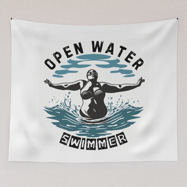 Item preview, Open Water Swimming with text designed and sold by TheDigitalAnvil.